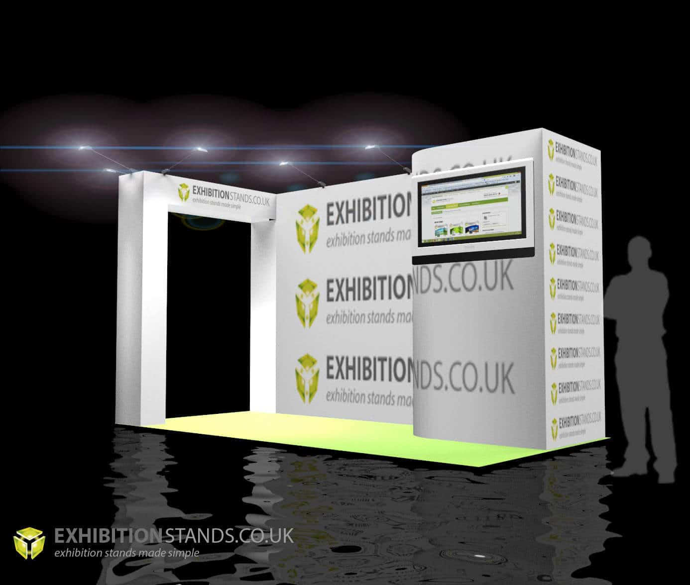 3d render of exhibition stand