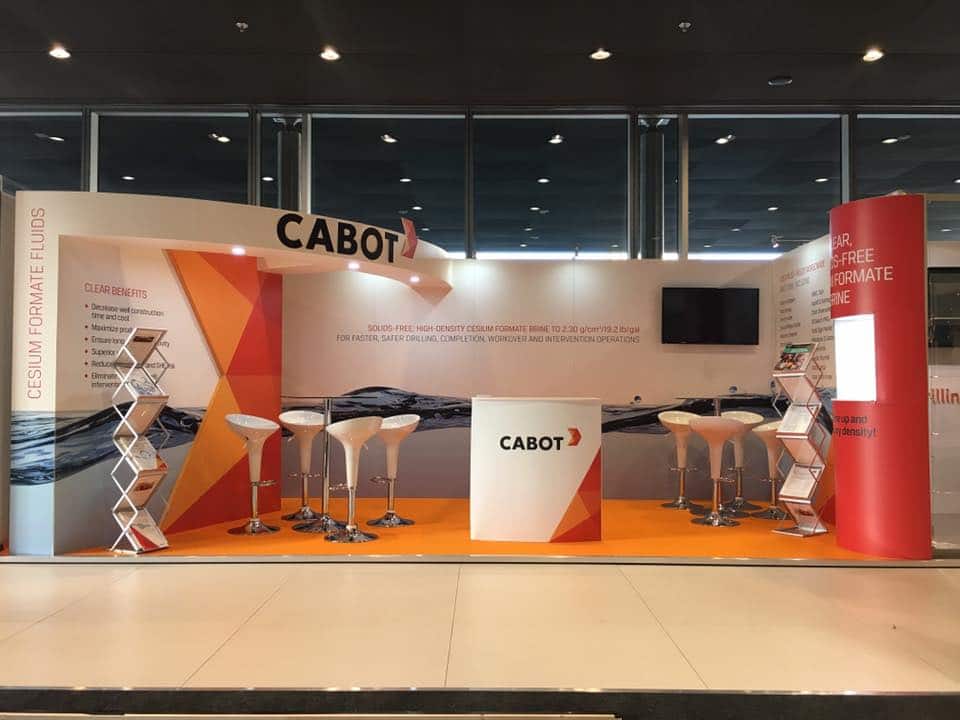 6m x 3m exhibition stand from shell scheme