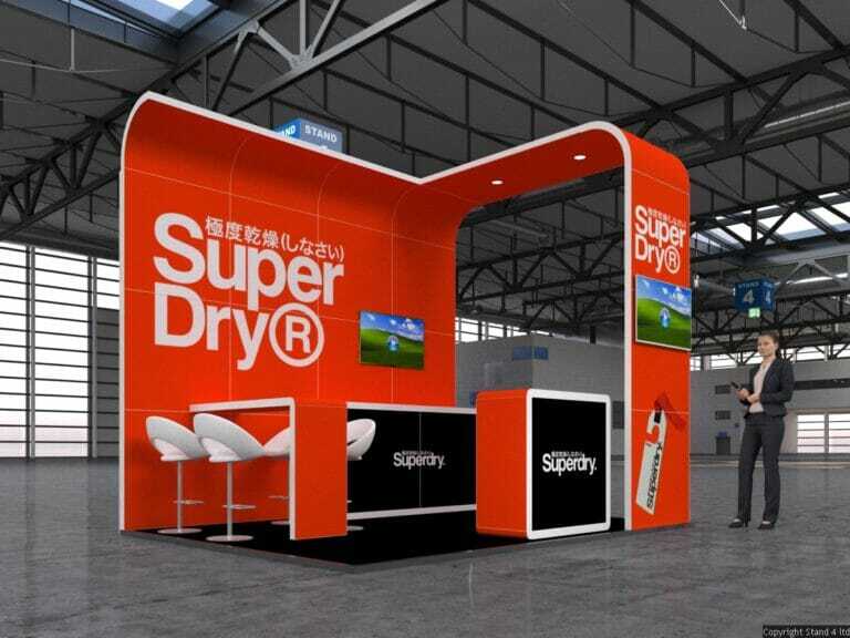 superdry exhibition stand