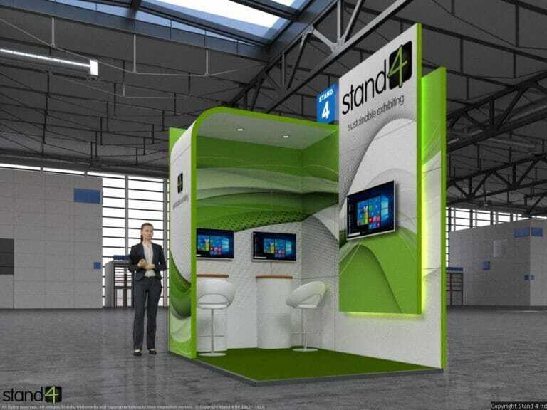 led glowing exhibition stands