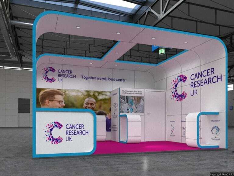 cancer research exhibition stand