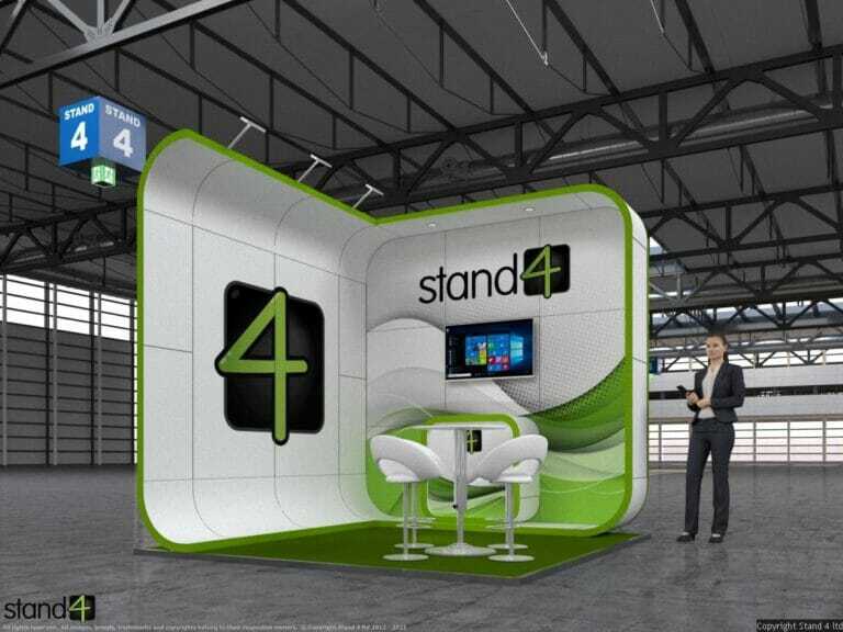 curved exhibition stand