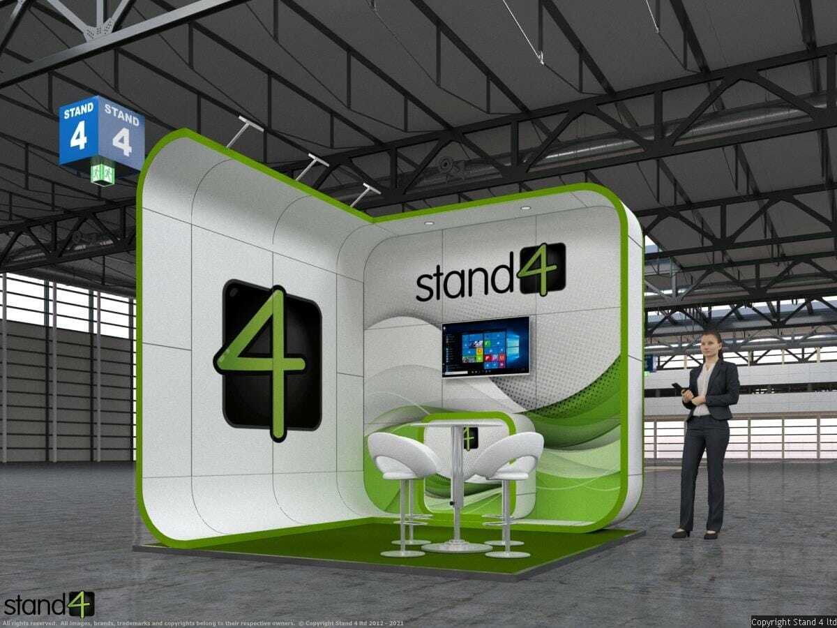 curved exhibition stand