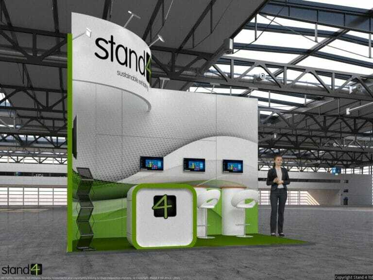 raised header exhibition stand