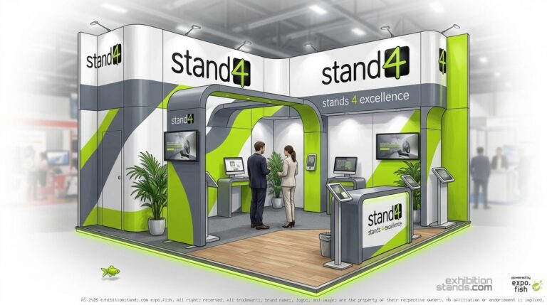 A conceptual exhibition stand