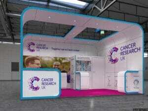 cancer research exhibition stand