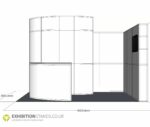 side view of stand