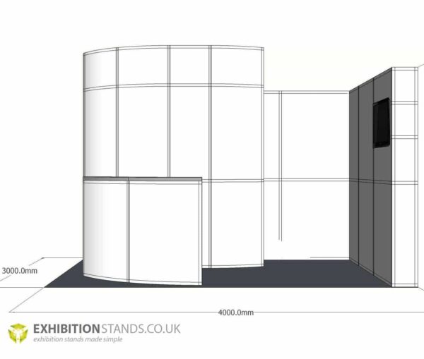 side view of stand