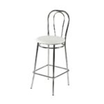 deco bar stool white deco stool