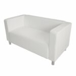 white expo faux leather sofa faux leather expo sofa