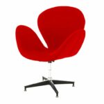 swan chair red
