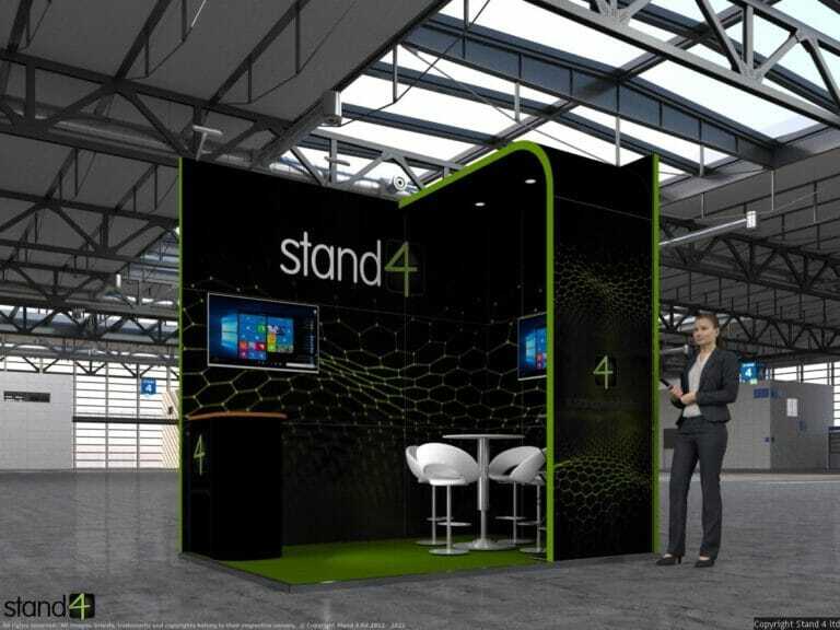 semi private meeting area expo stand